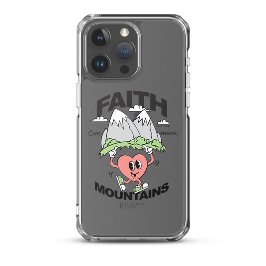 Faith Moves Mountains - Clear Case for iPhone® - Revelation Cross