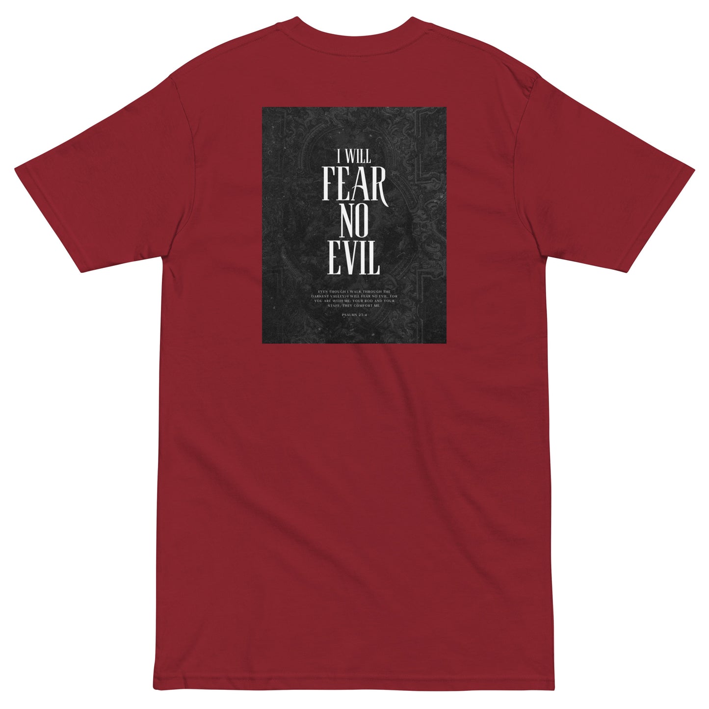 Fear no Evil Men’s premium heavyweight tee