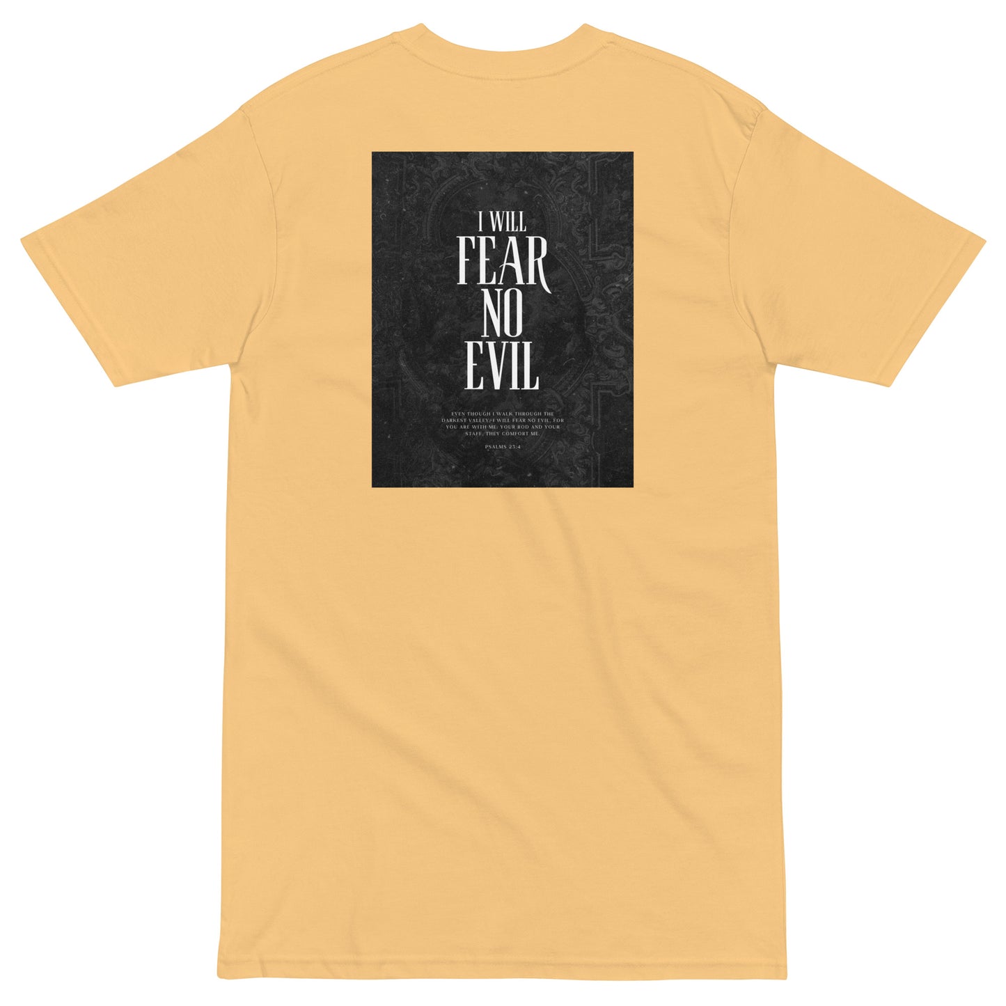 Fear no Evil Men’s premium heavyweight tee