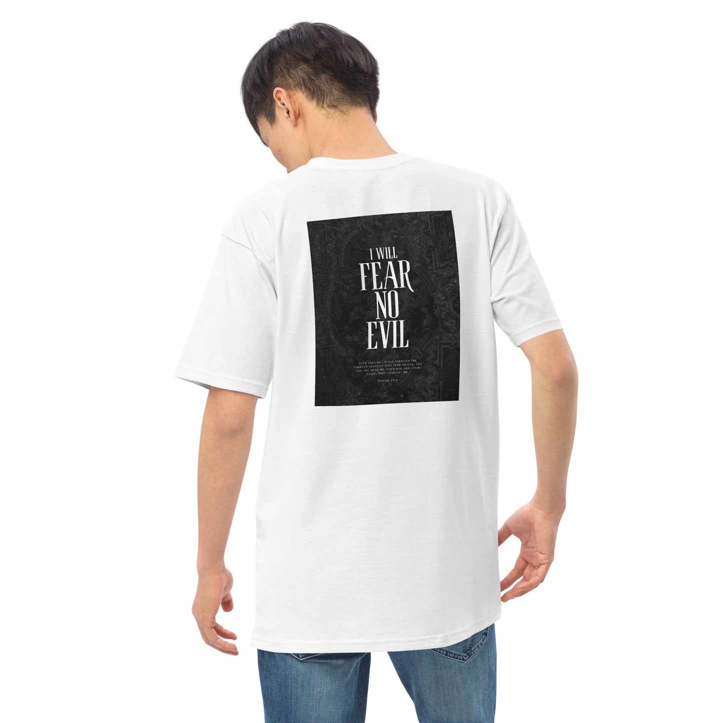 Fear no Evil Men’s premium heavyweight tee