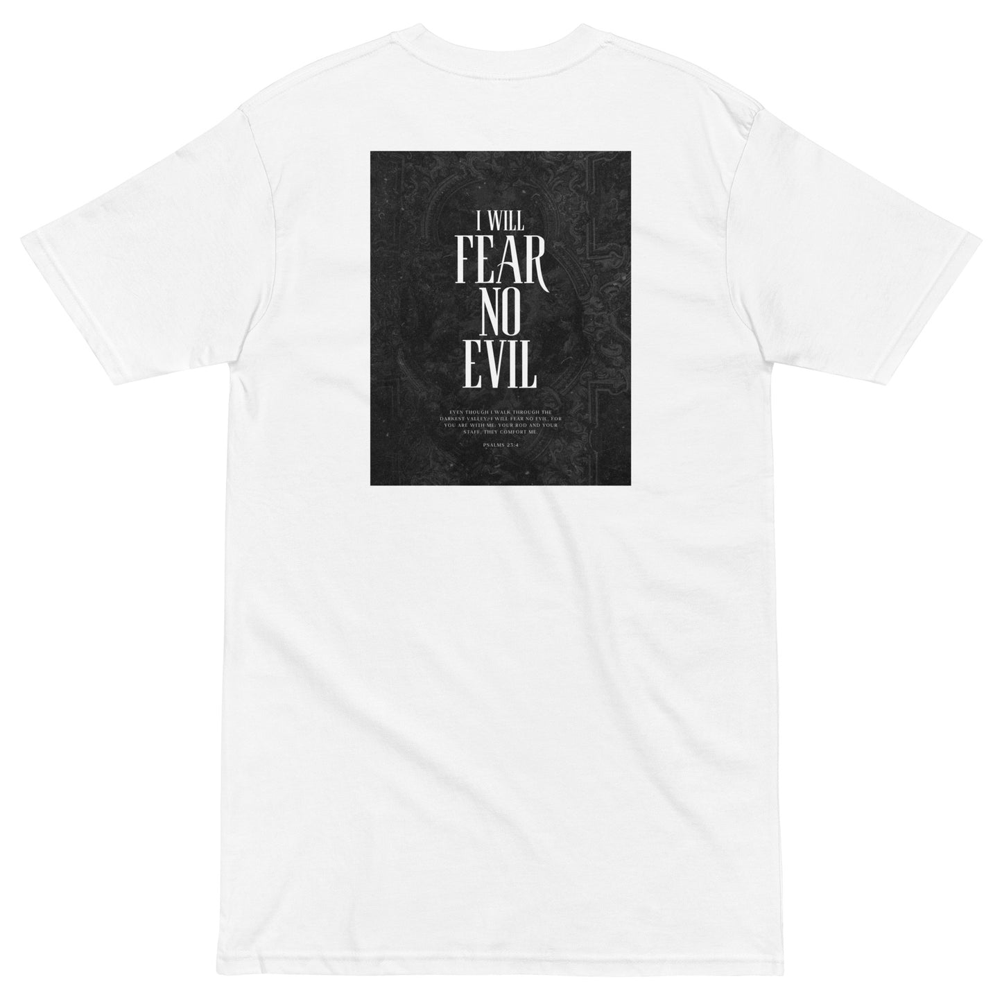 Fear no Evil Men’s premium heavyweight tee