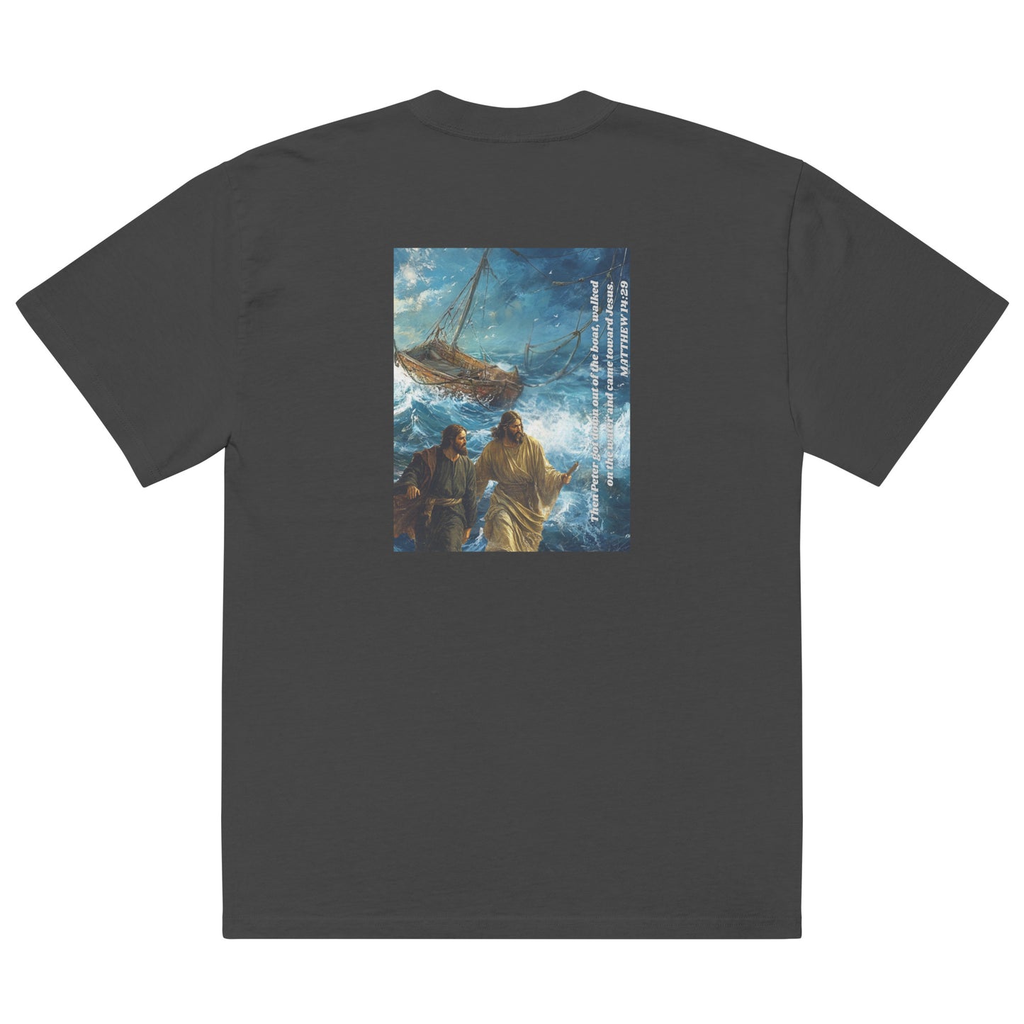 Matthew 14:20 Oversized faded t-shirt