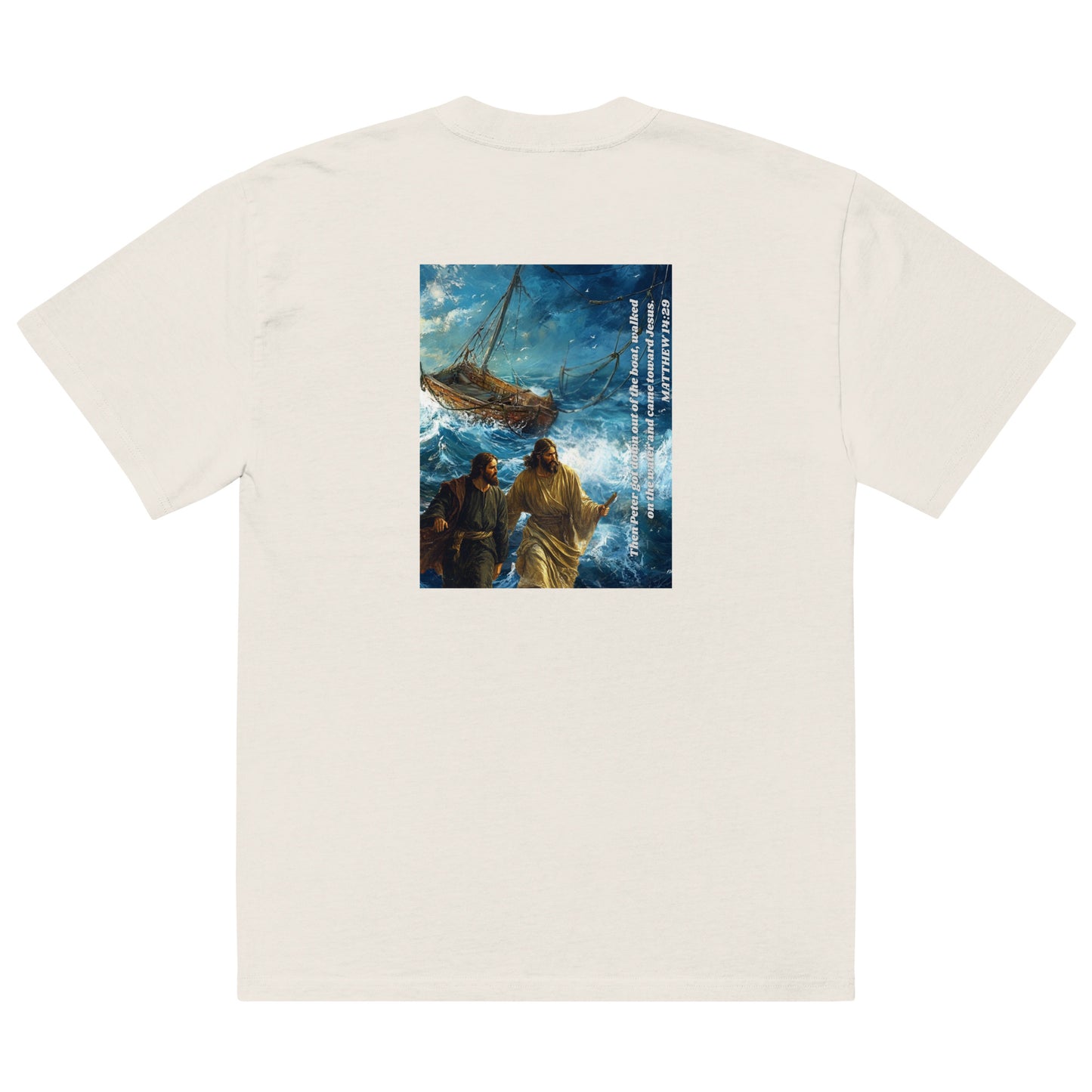 Matthew 14:20 Oversized faded t-shirt