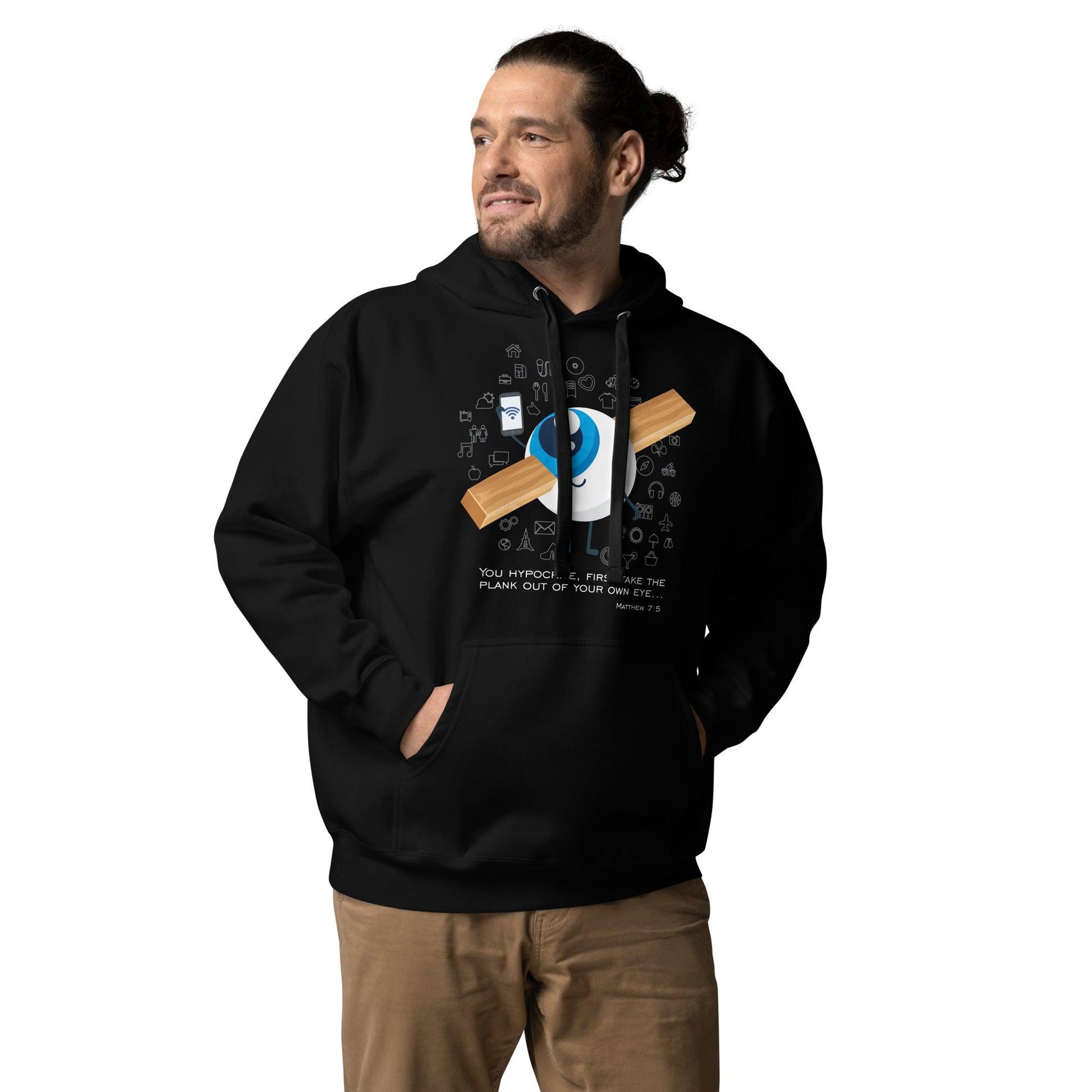 Matthew 7:5 - Hoodie - Revelation Cross