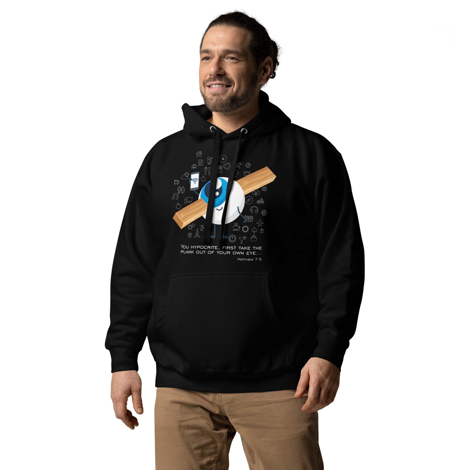 Matthew 7:5 - Hoodie - Revelation Cross