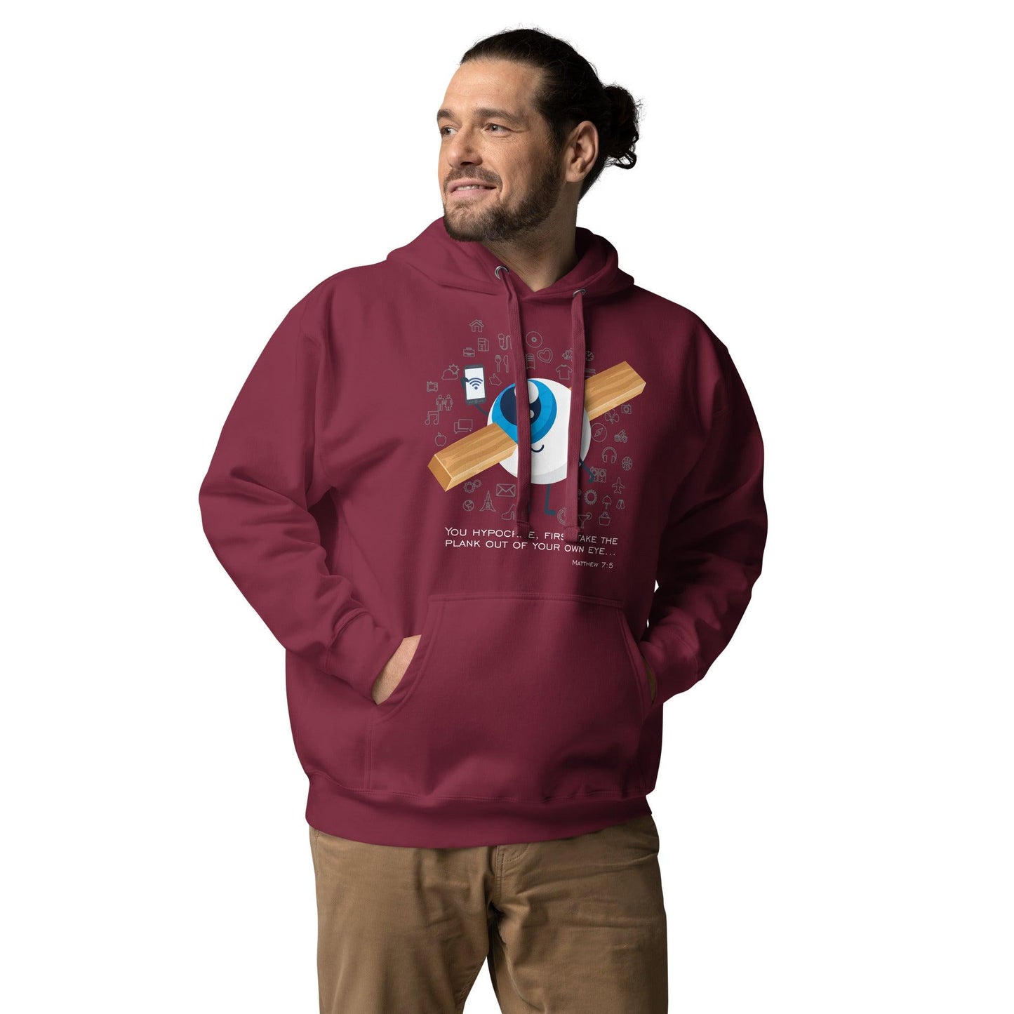 Matthew 7:5 - Hoodie - Revelation Cross