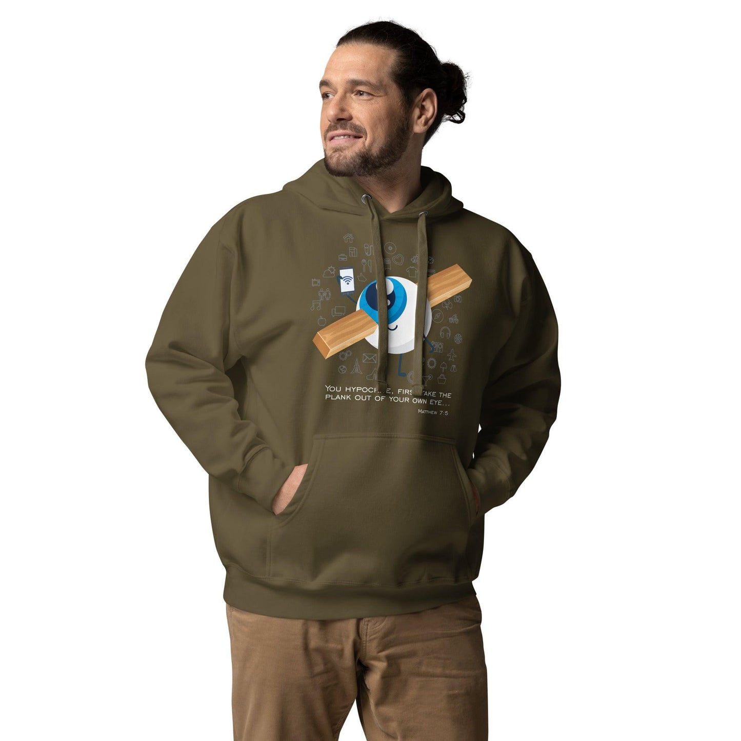 Matthew 7:5 - Hoodie - Revelation Cross