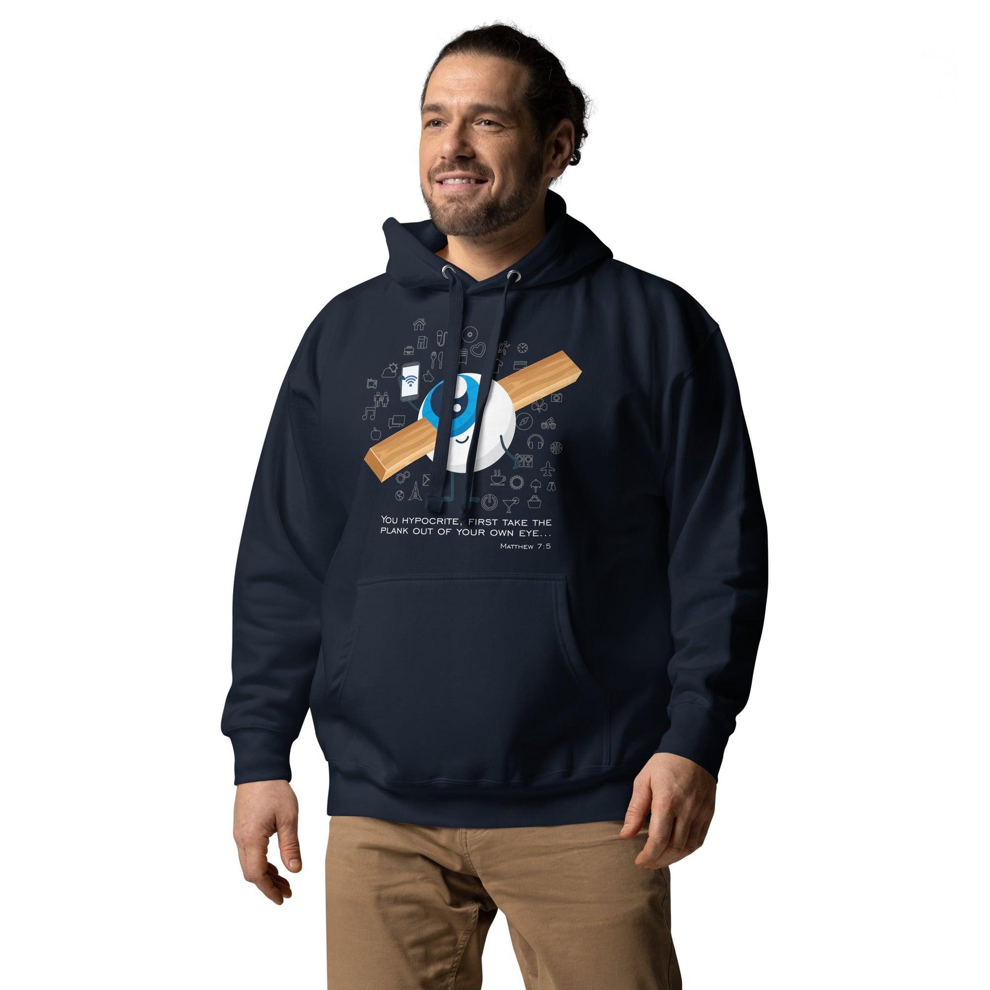 Matthew 7:5 - Hoodie - Revelation Cross